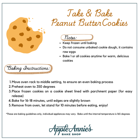 Take N Bake Peanut Butter Cookies