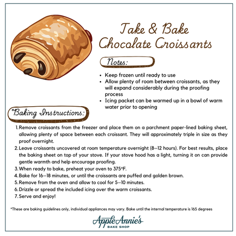 Take N Bake Chocolate Croissants