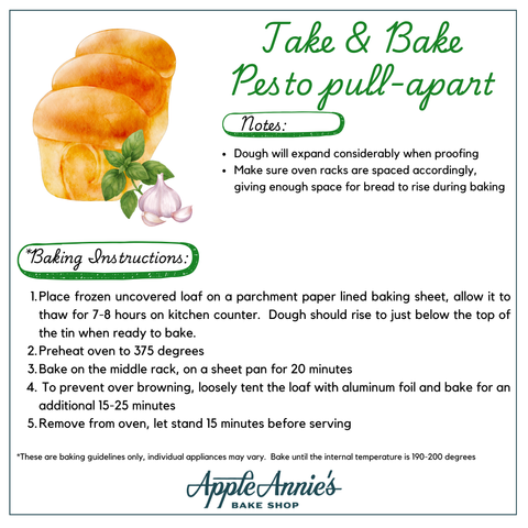 Take N Bake Pesto Pull Apart Croissant Loaf