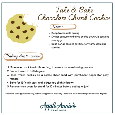 Take N Bake Chocolate Chunk Cookies