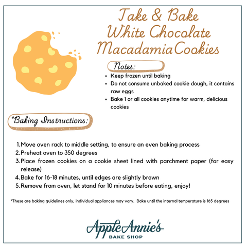 Take N Bake White Chocolate Macadamia Nut Chocolate Cookies