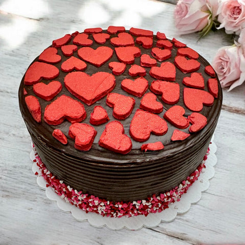 7" Valentine's Day Layer Cake- Happy Hearts