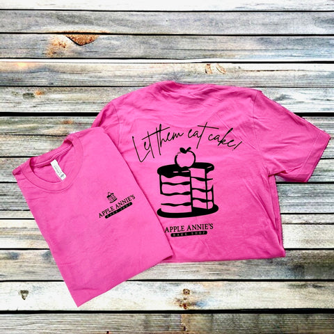 Hot Pink & Black - Eat Cake T-Shirt